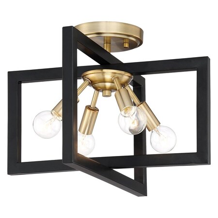 Designers Fountain Xander 4 Light Semi-Flush 92811-AWB